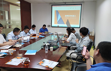 遨博公司技術團隊受邀到我司開展機械手臂的...